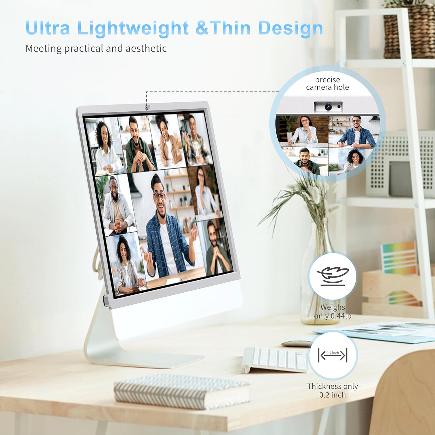 Touch Monitor Frame with Stylus Pen for iMac M1/M3/M4, USB C Charging