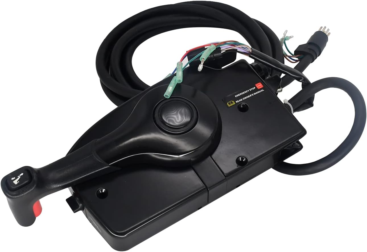 Boat Outboard Side Mount Remote Control Box Compatible with Mercury Mariner Outboard Engine Throttle