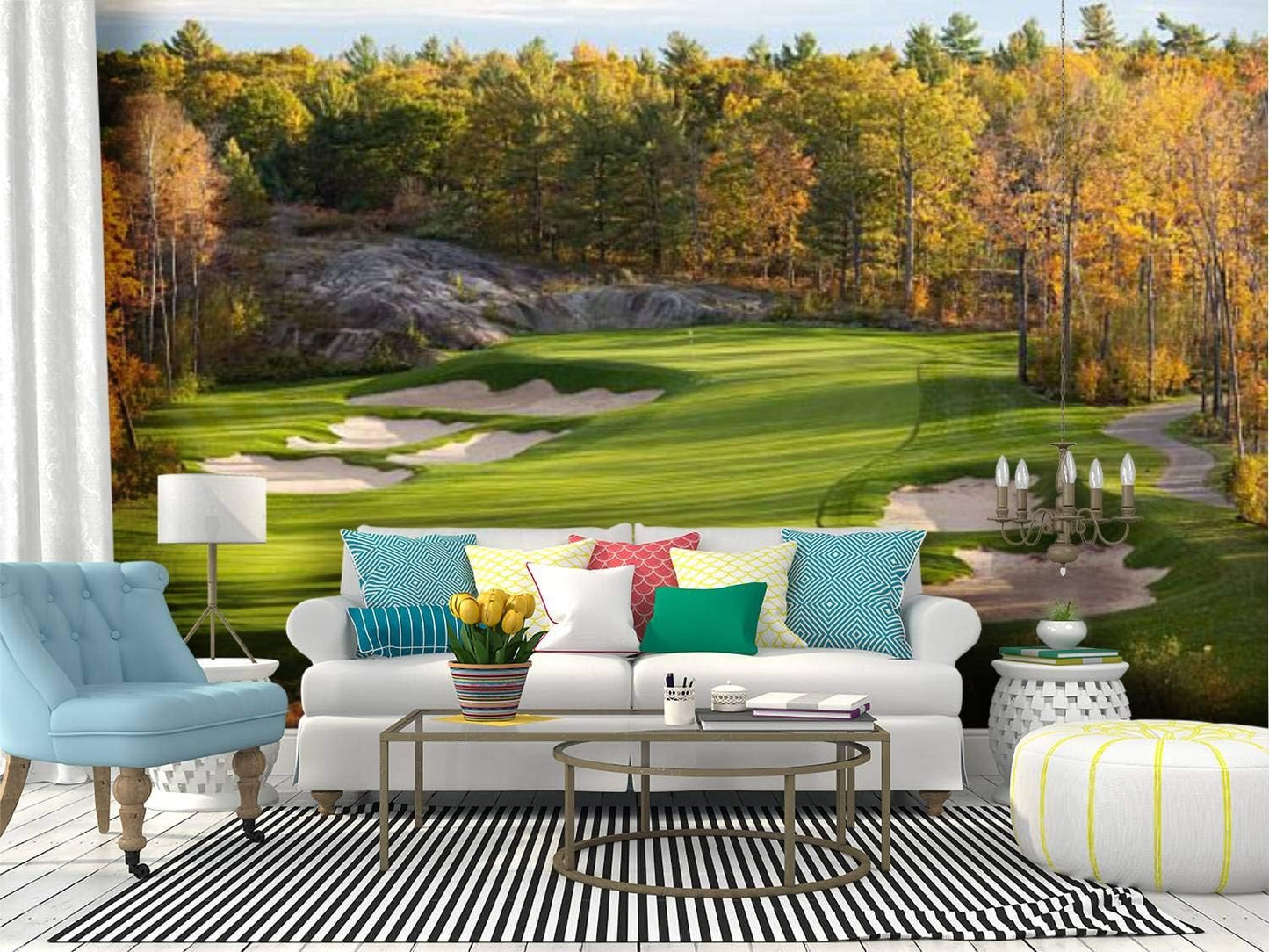 Large Wall Mural Canvas Print, 100'x144'of some Golf Course in Ontario or Whatever