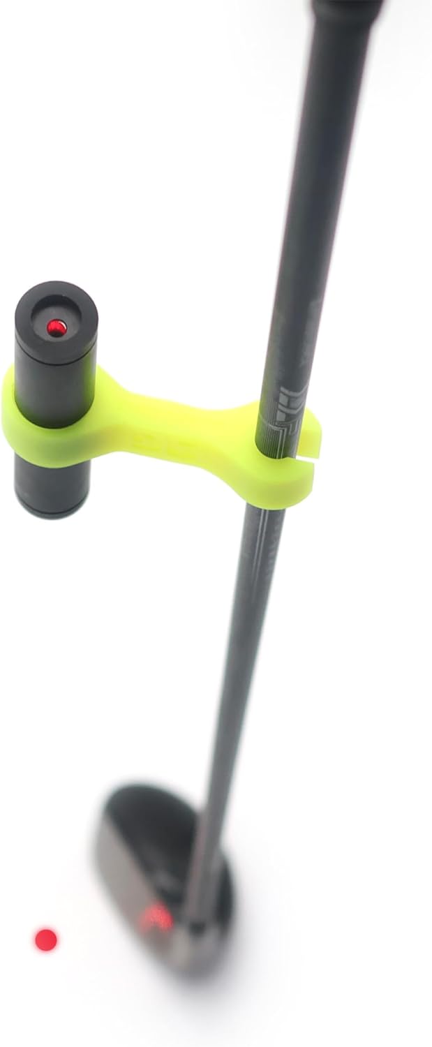 Weighted Laser Golf Swing Stick and Clip-On Laser Trainer; Swing Plane and Conditioning Trainer Set