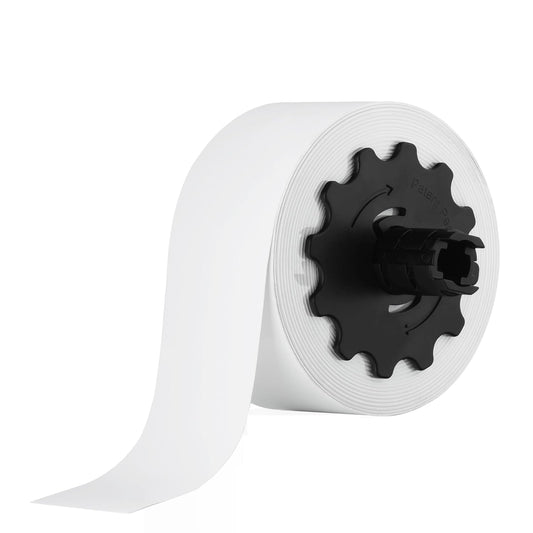White Vinyl Tape, 150' Length, 2' Width. Durable Adhesive Vinyl Tape VNMWT-3508