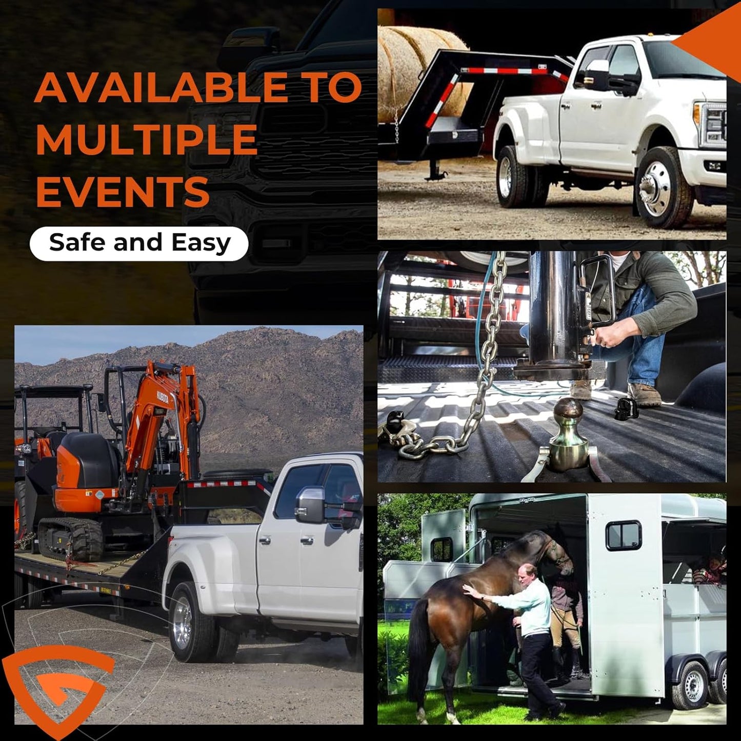 Puck System Gooseneck Hitch Ball Kit Compatible with Dodge RAM 2500/3500 Trucks, 30,000lbs