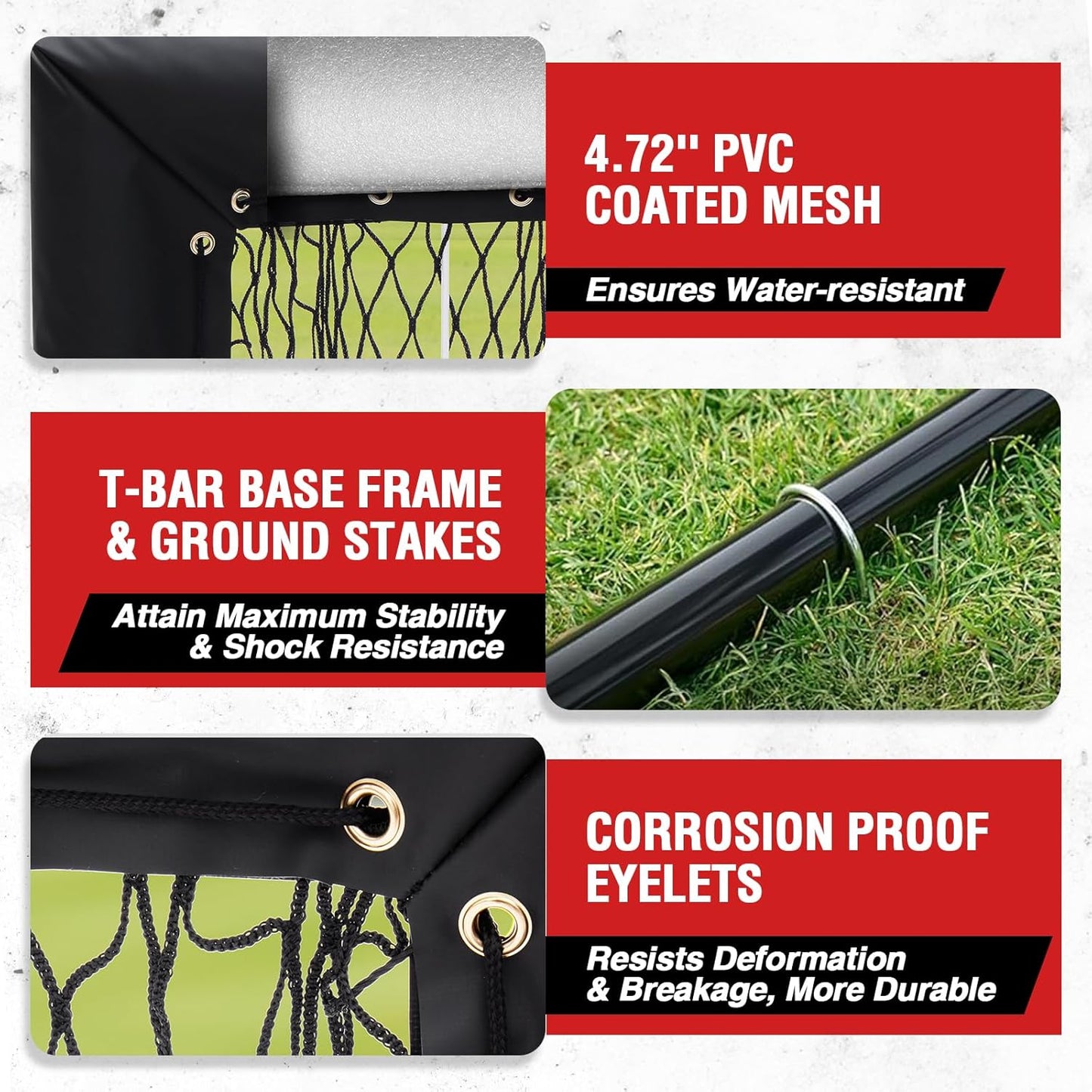 Baseball Pitching Net Pro, 9 Hole Pitching Net with Target, Adjustable, Portable, Easy Setup