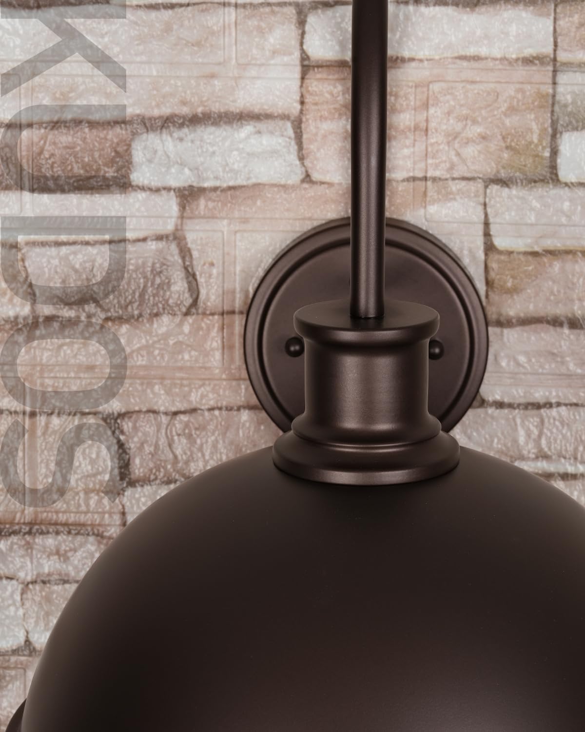 Gooseneck Outdoor Light Fixtures, 2-Pack Farmhouse Barn Lights, Industrial Exterior Wall Sconce