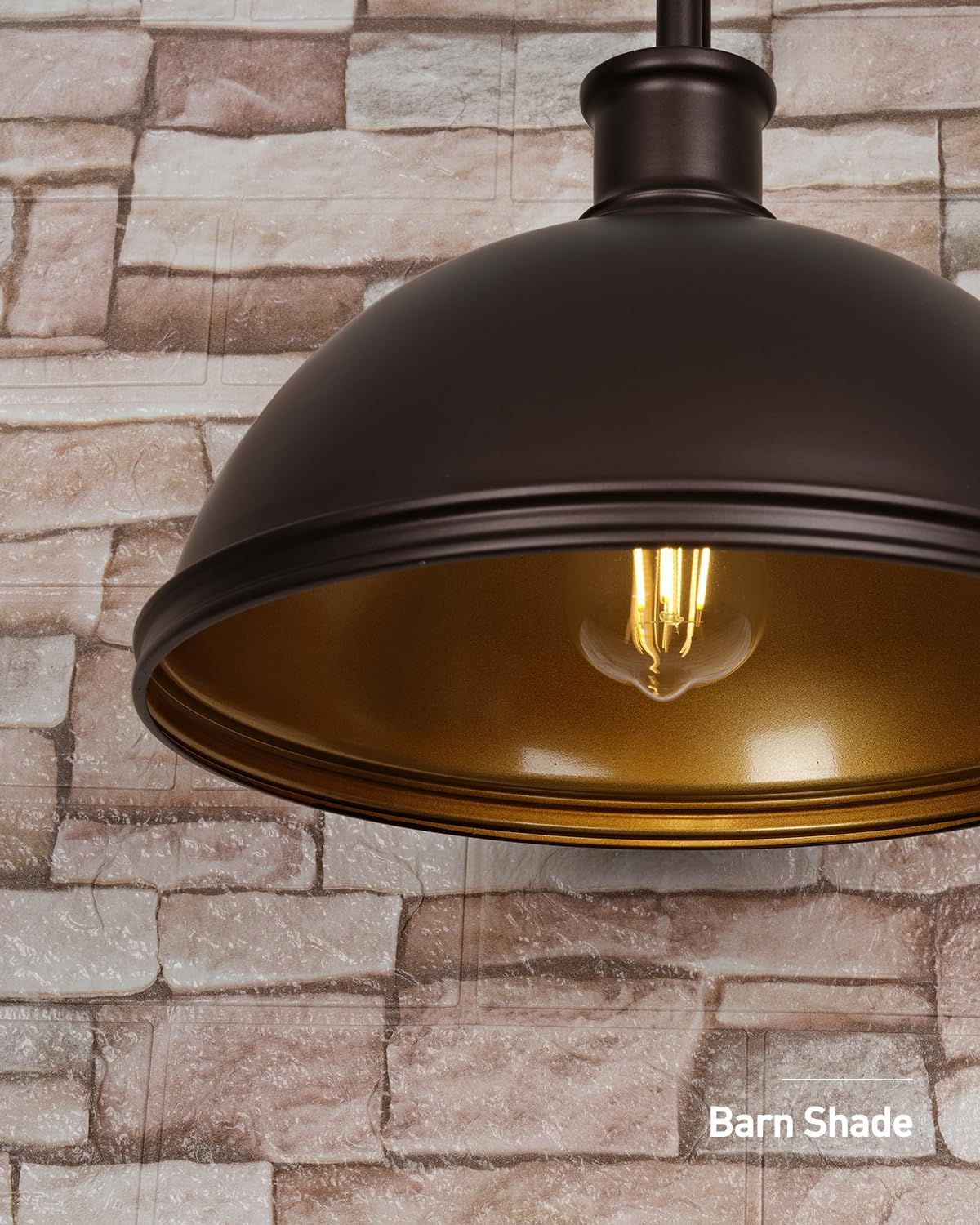 Gooseneck Outdoor Light Fixtures, 2-Pack Farmhouse Barn Lights, Industrial Exterior Wall Sconce