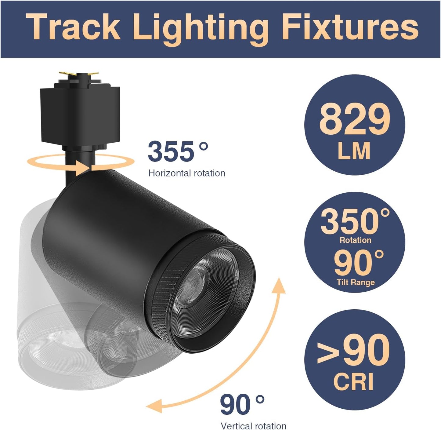 Track Lighting Heads 10W LED L-Type Adjustable Ceiling Spotlights