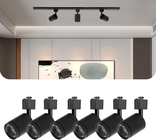 LED Track Lighting 10W Heads J-Type Adjustable Ceiling Spotlights
