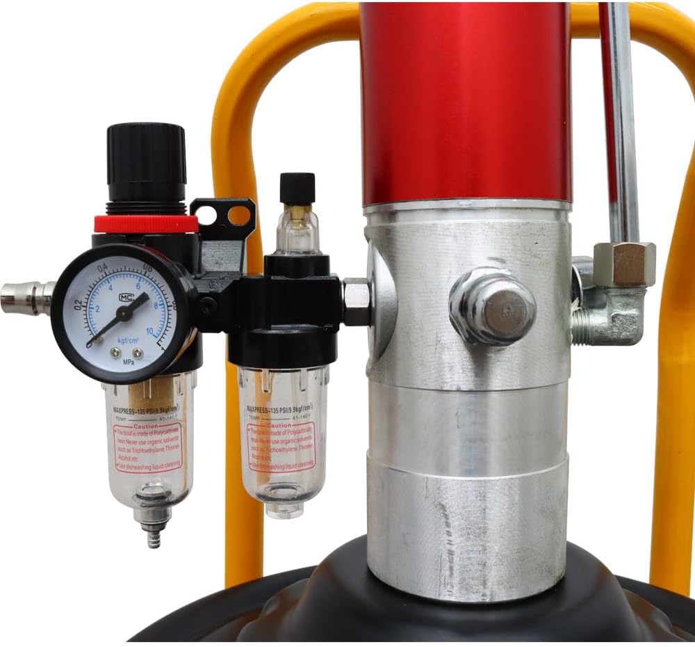 Grease Pump Air Pneumatic Lubricator 20L Compressed Injector with Gun Hose 5 Gallon