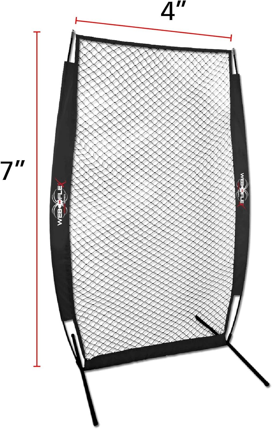 Web Flex Baseball Batting Screen Spider Series 4x7 ft, I-Screen for Baseball Net