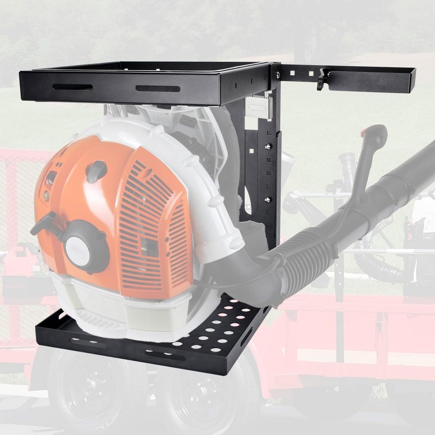 Backpack Blower Rack within 16, 15, 23 Inch Pad (Recommended for for Stihl BR600 BR700 BR450)