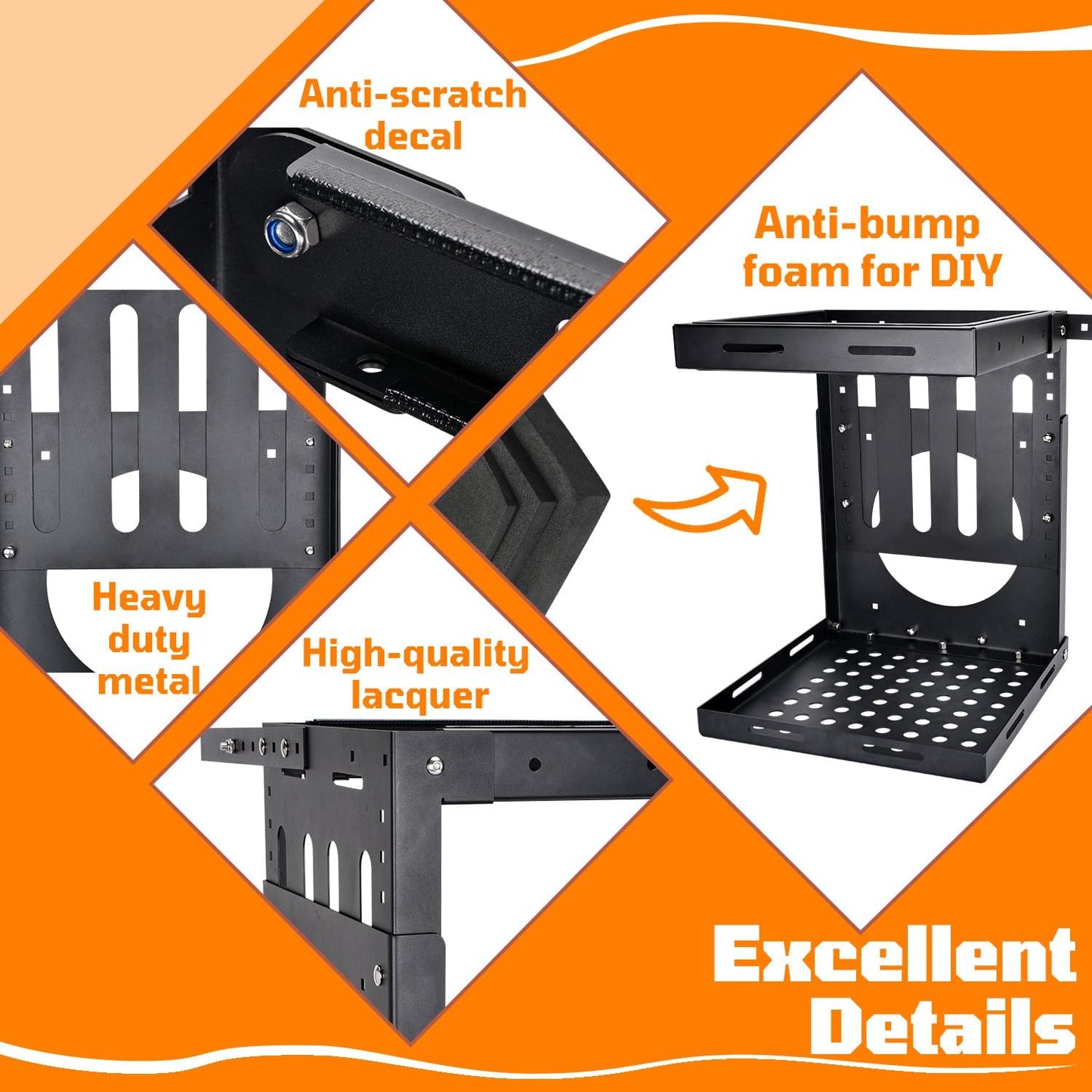 Backpack Blower Rack within 16, 15, 23 Inch Pad (Recommended for for Stihl BR600 BR700 BR450)