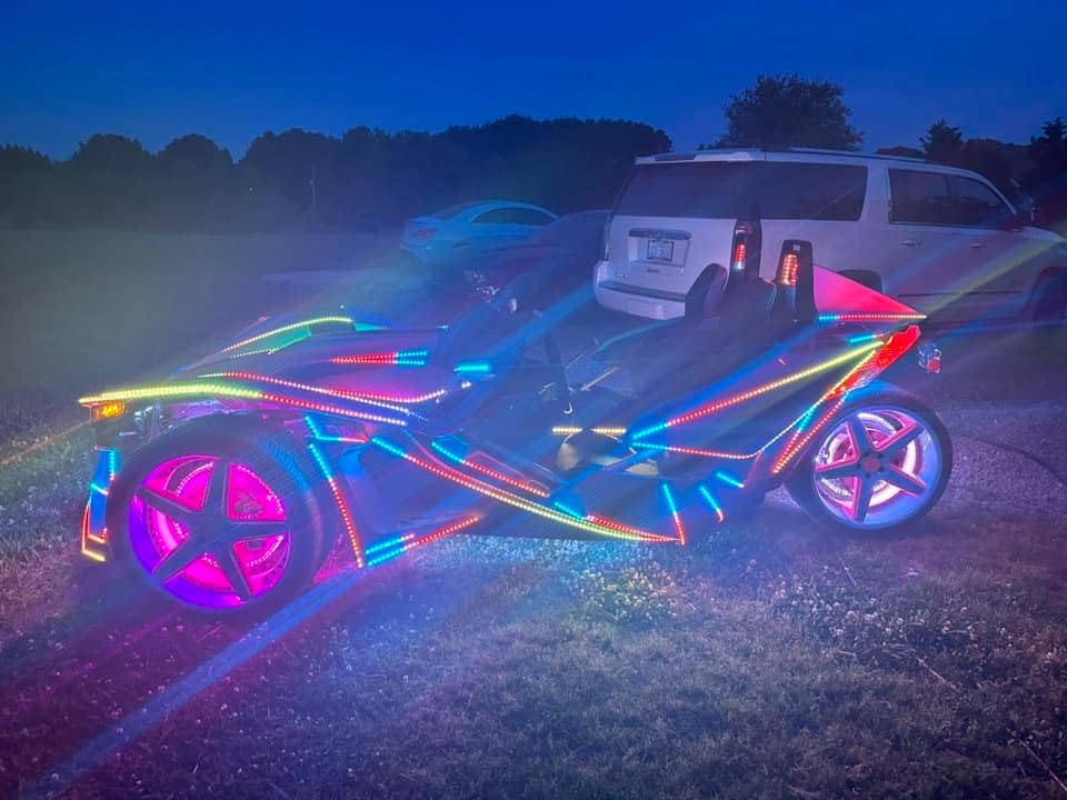 8PCS 1.4Meters 5FT 60Inch Single Row Tinted LEDs Blackout Smoked Color Chasing Strips with Solid Color/RGB Color Change Strips Light