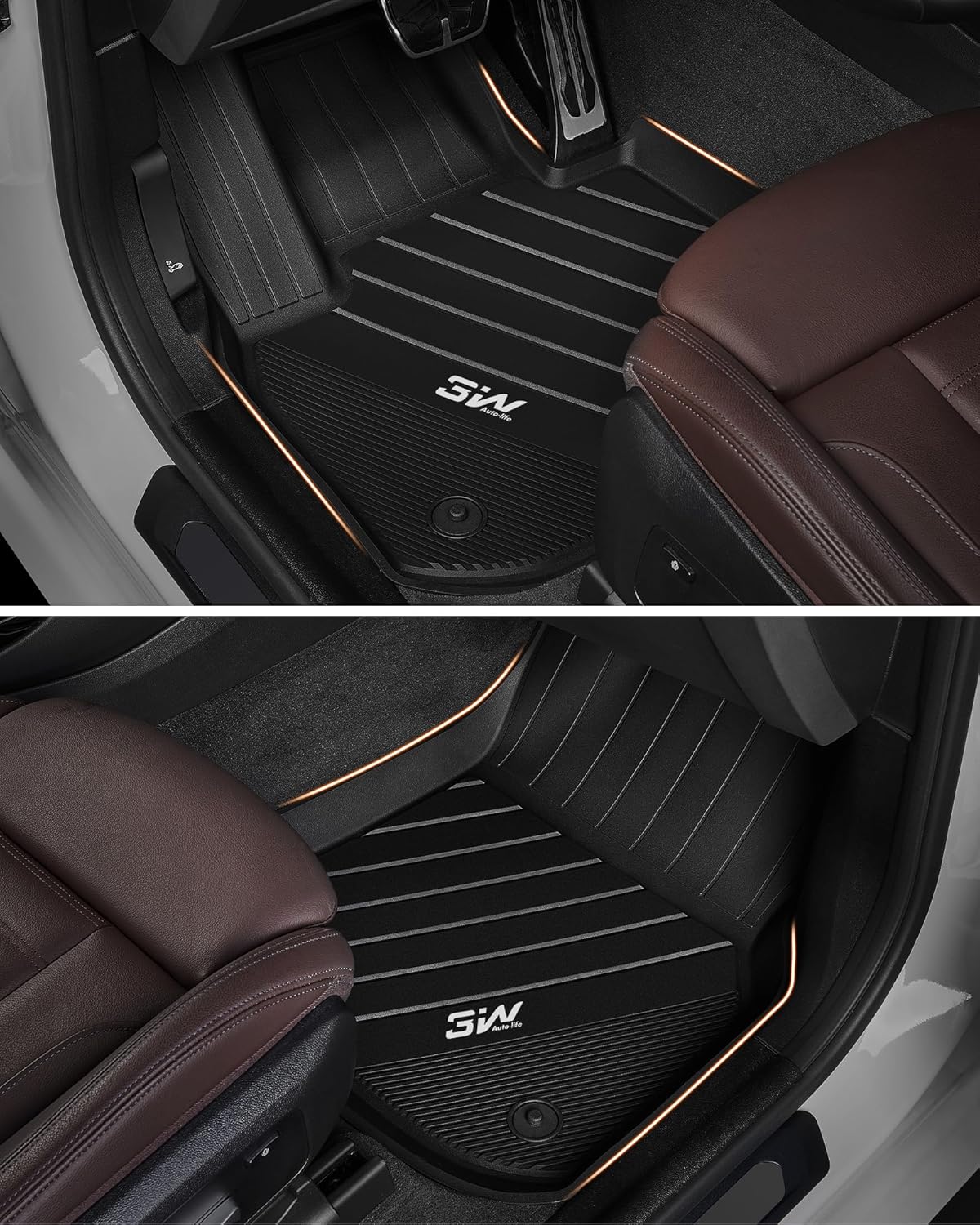 Floor Mats Fit Kia Sportage (Not Fit Hybrid or PHEV) 2023-2024 2025 2026 TPE All Weather Custom Fit Floor Liner