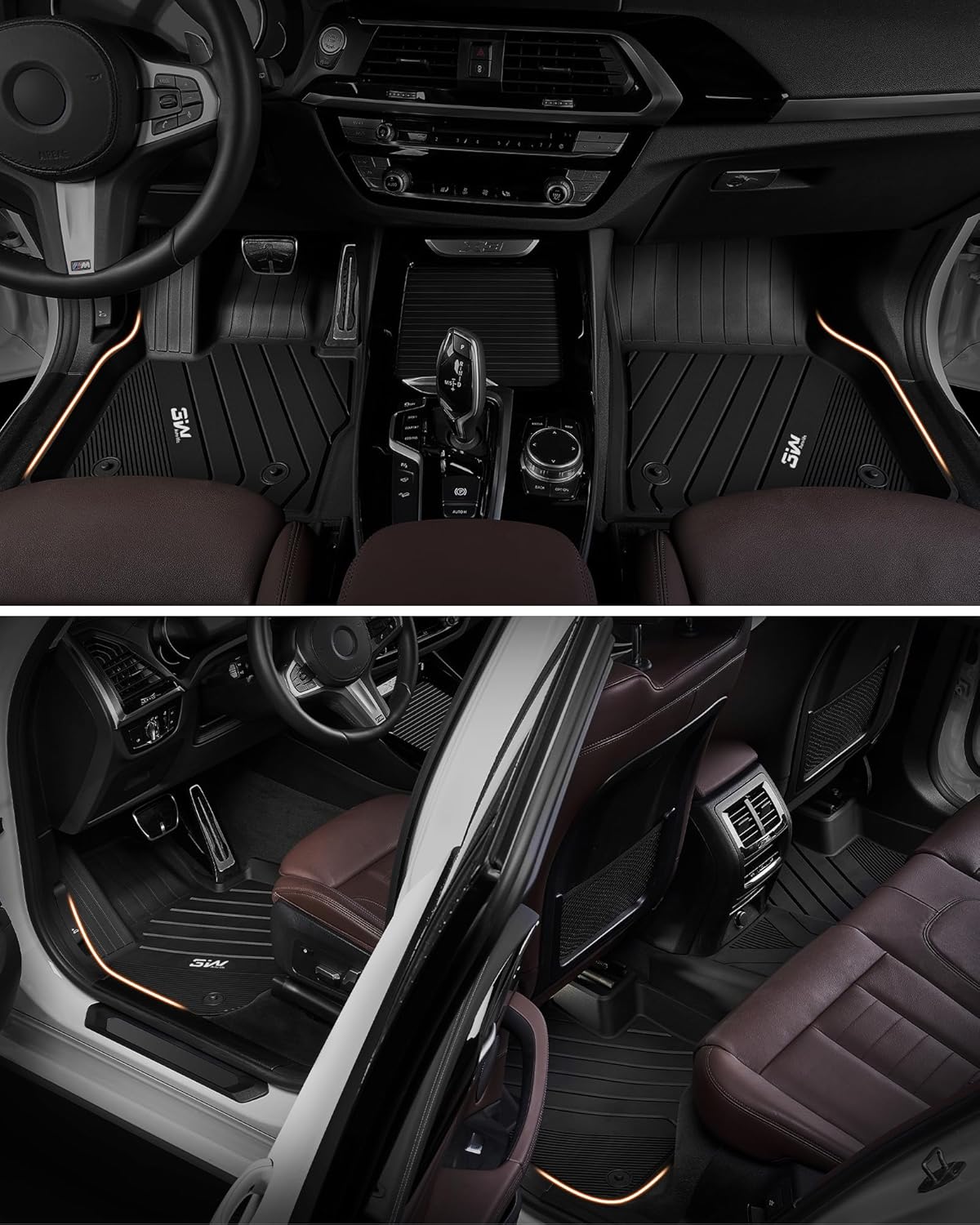 Floor Mats Fit Kia Sportage (Not Fit Hybrid or PHEV) 2023-2024 2025 2026 TPE All Weather Custom Fit Floor Liner