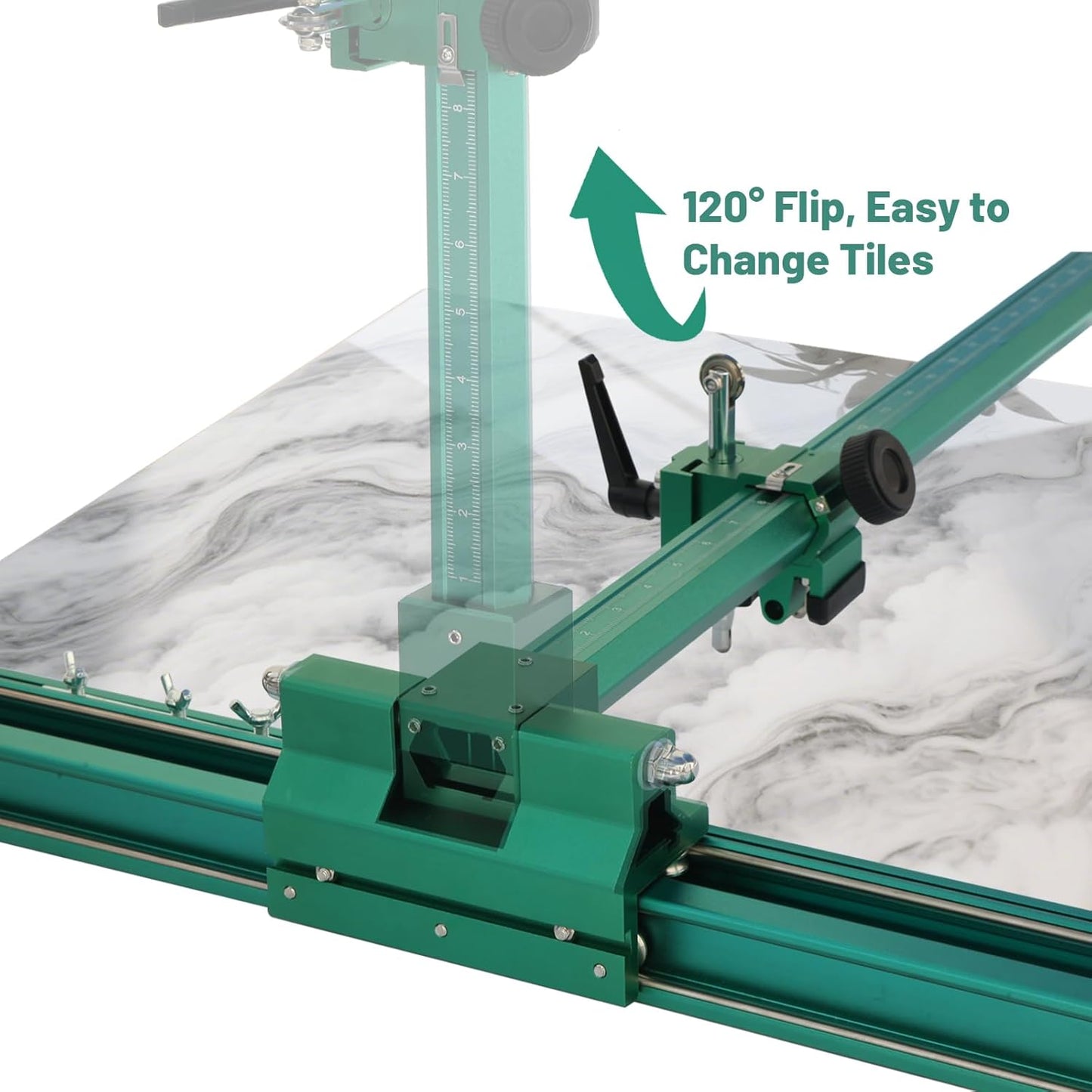 Green Manual T-Shape Tile Glass Cutter Portable for DIY Home Renovation