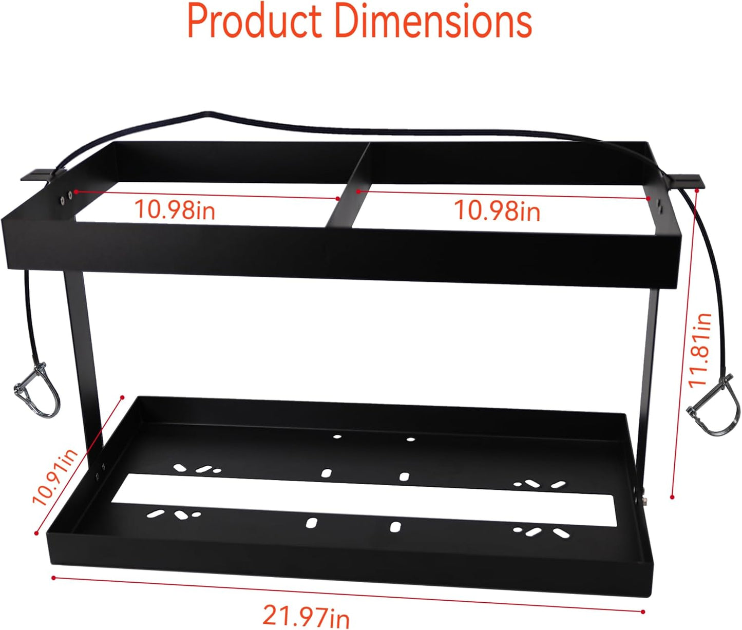 Fuel Jug Container Holder F its Two 5 Gallon Gas Can, Compatible With VP Racing Fuel Jug 5.5 Gallon