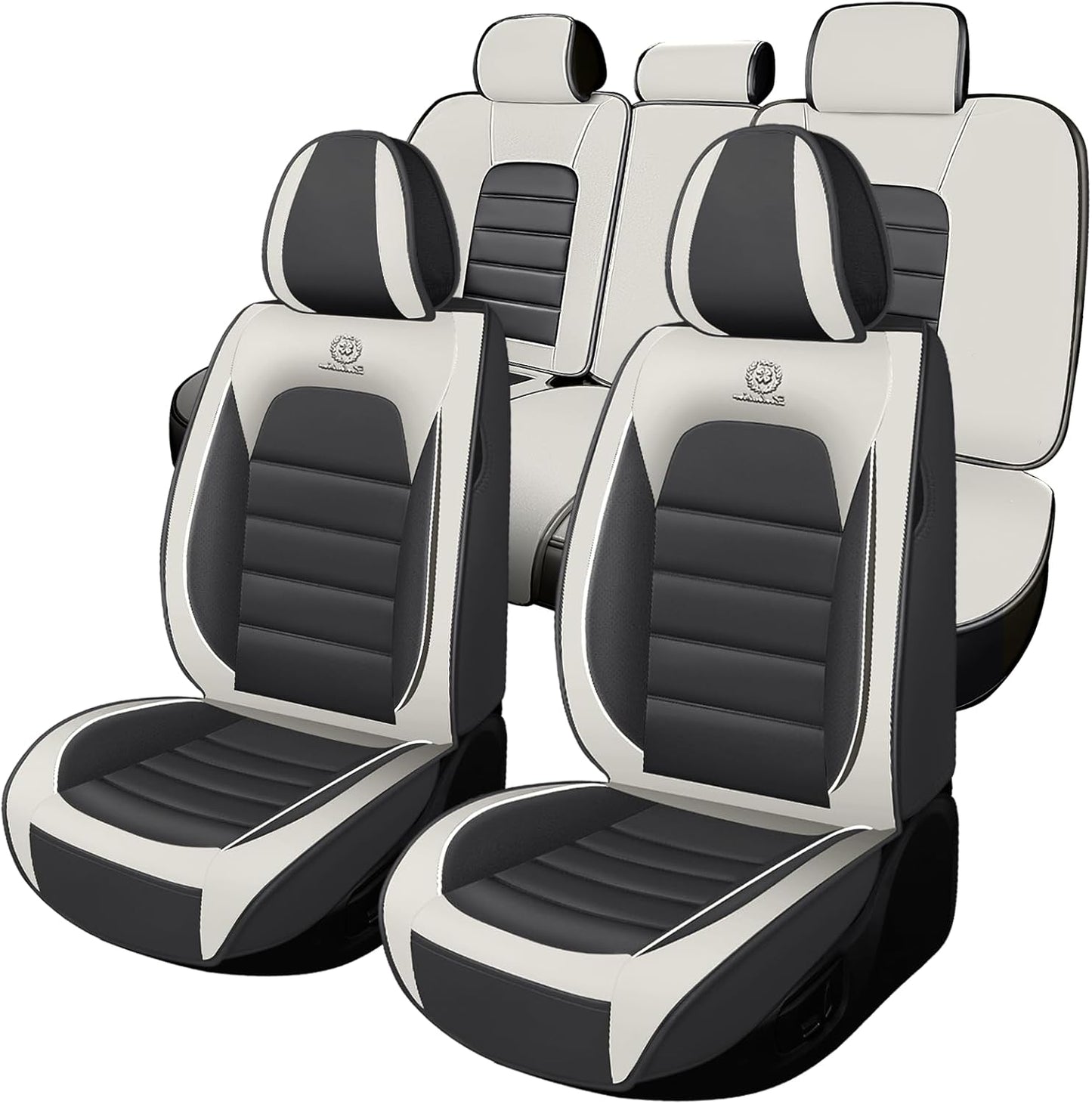 Full Set for Toyota Corolla Seat Covers 2000-2025, Waterproof Nappa Leather Car Seat Protector