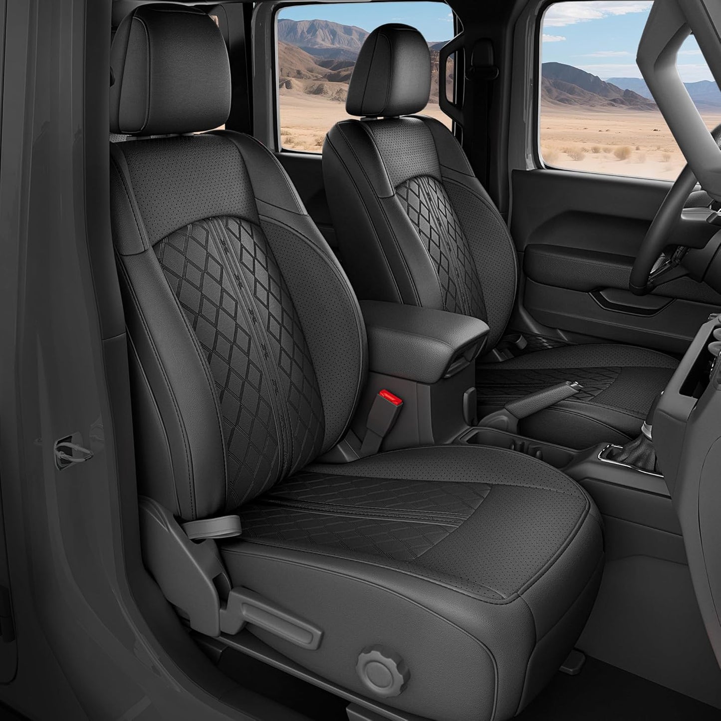 Jeep Wrangler Seat Covers JL 4 DR with Rear Cup Holder 2018 - 2025