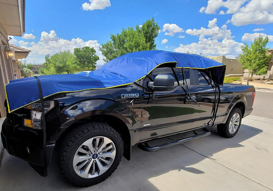 Texas Hail Shield B/Rapid Ready for 4D Pickup Trucks Against Large Hail, Professional Grade Protection, Setup in 2 min,