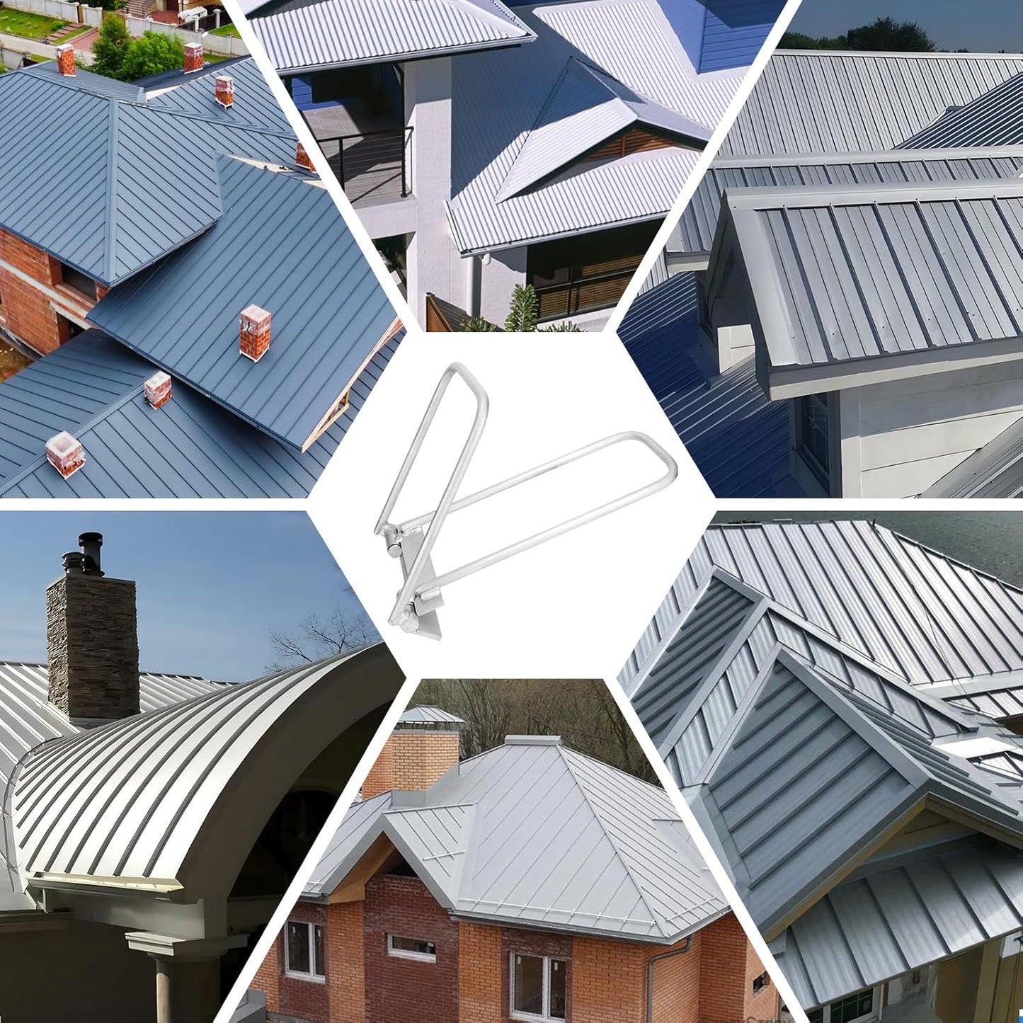 Metal Roof Eaves Locking Tool, Fast and Clean Hemming for Drip Edges, Roofing Standing Seam Lock Tool