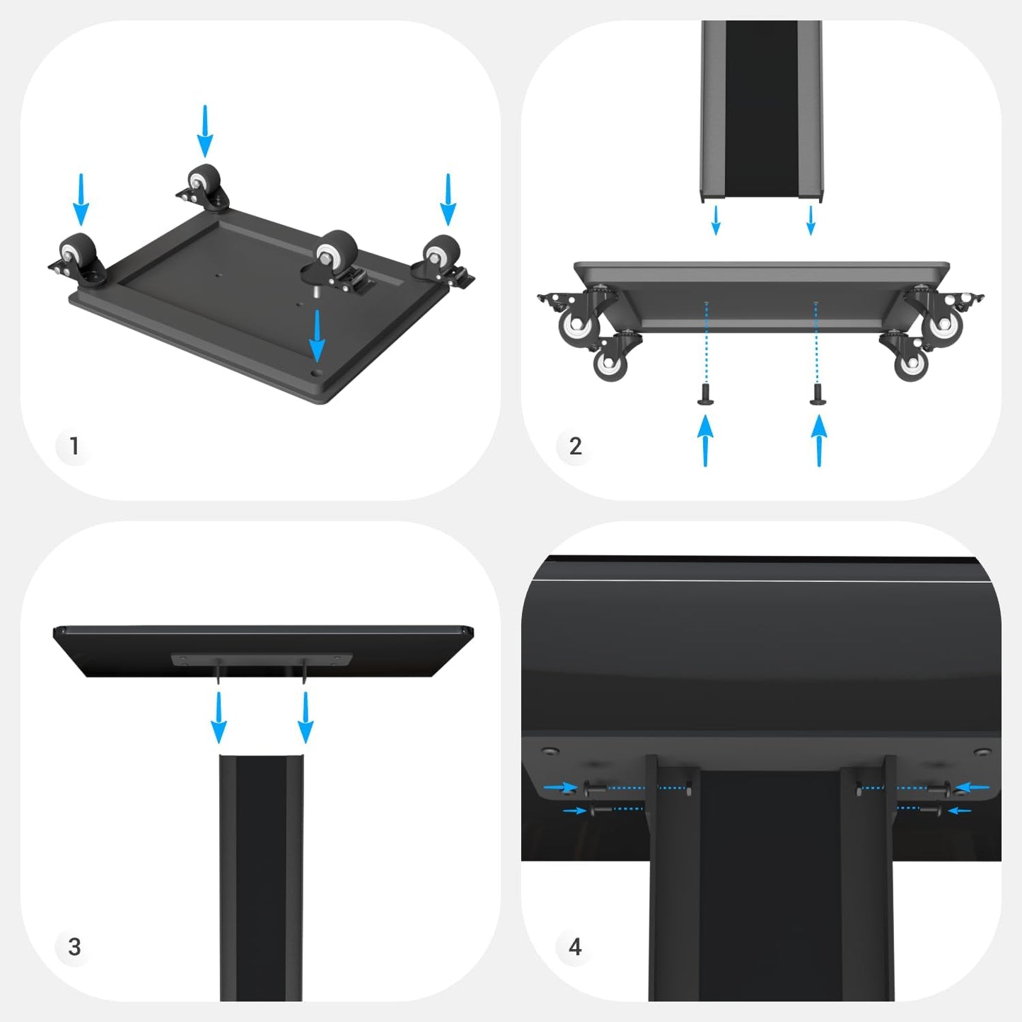 Acrylic Podiums Stand with Heavy-Duty Iron Bottom, Mobile  Lectern for Conferences