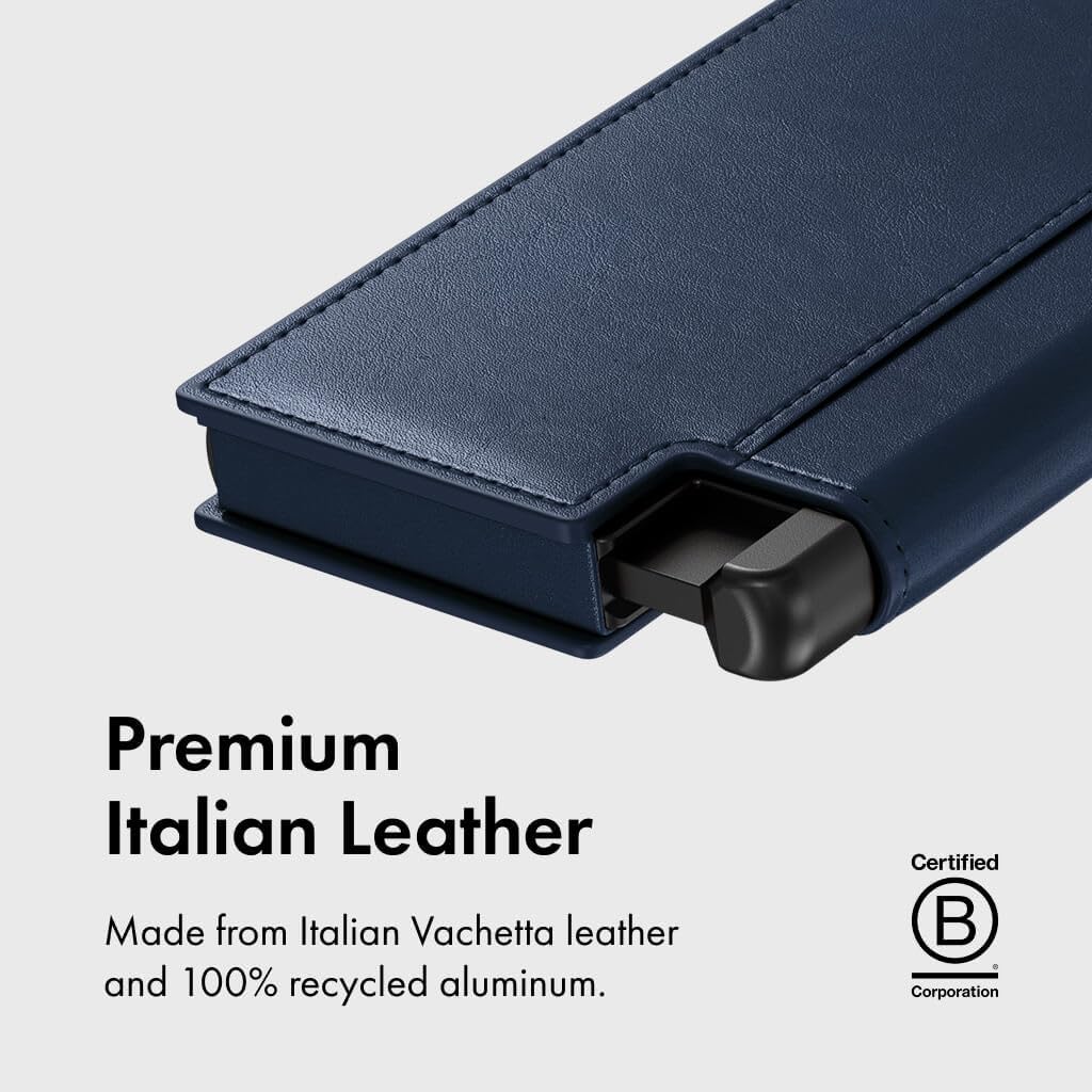 Men's Wallet , RFID Blocking Parliament Leather Minimalist Wallet, Slim Cardholder for Men w/Eject Button