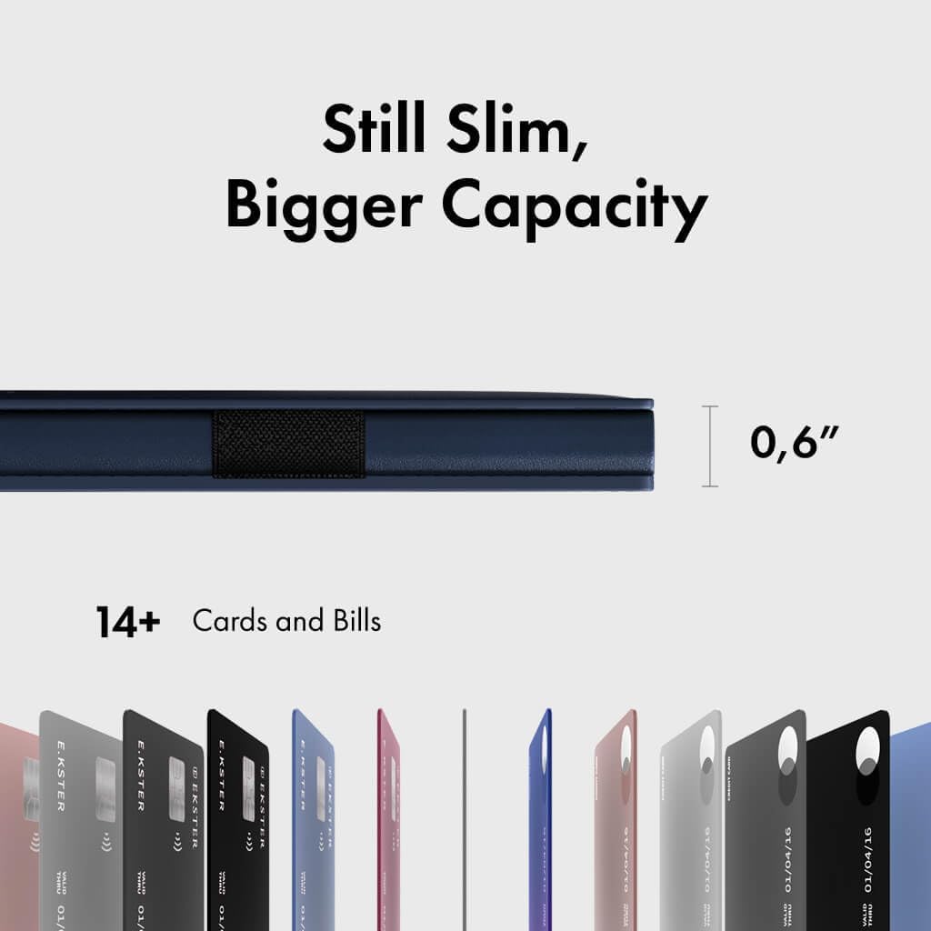 Men's Wallet , RFID Blocking Parliament Leather Minimalist Wallet, Slim Cardholder for Men w/Eject Button
