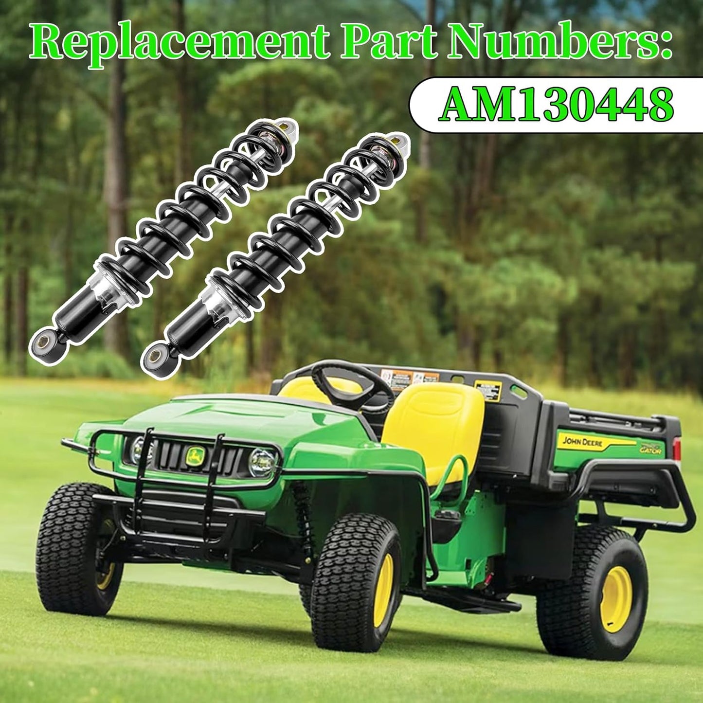 1 Pair AM130448 Front Shocks Absorber, Front Shock Absorber Suspension Kit for John Deere Gator
