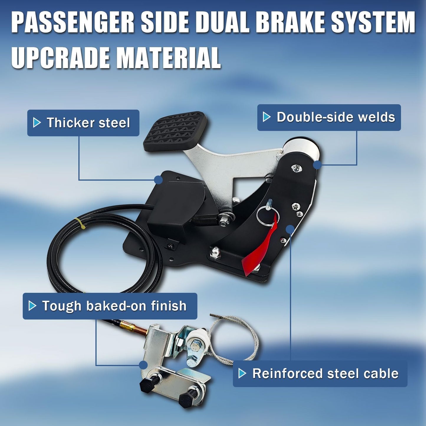 Universal Right Hand Drive Conversion Kit, Dual Brake System for Driving Instructor Vehicles
