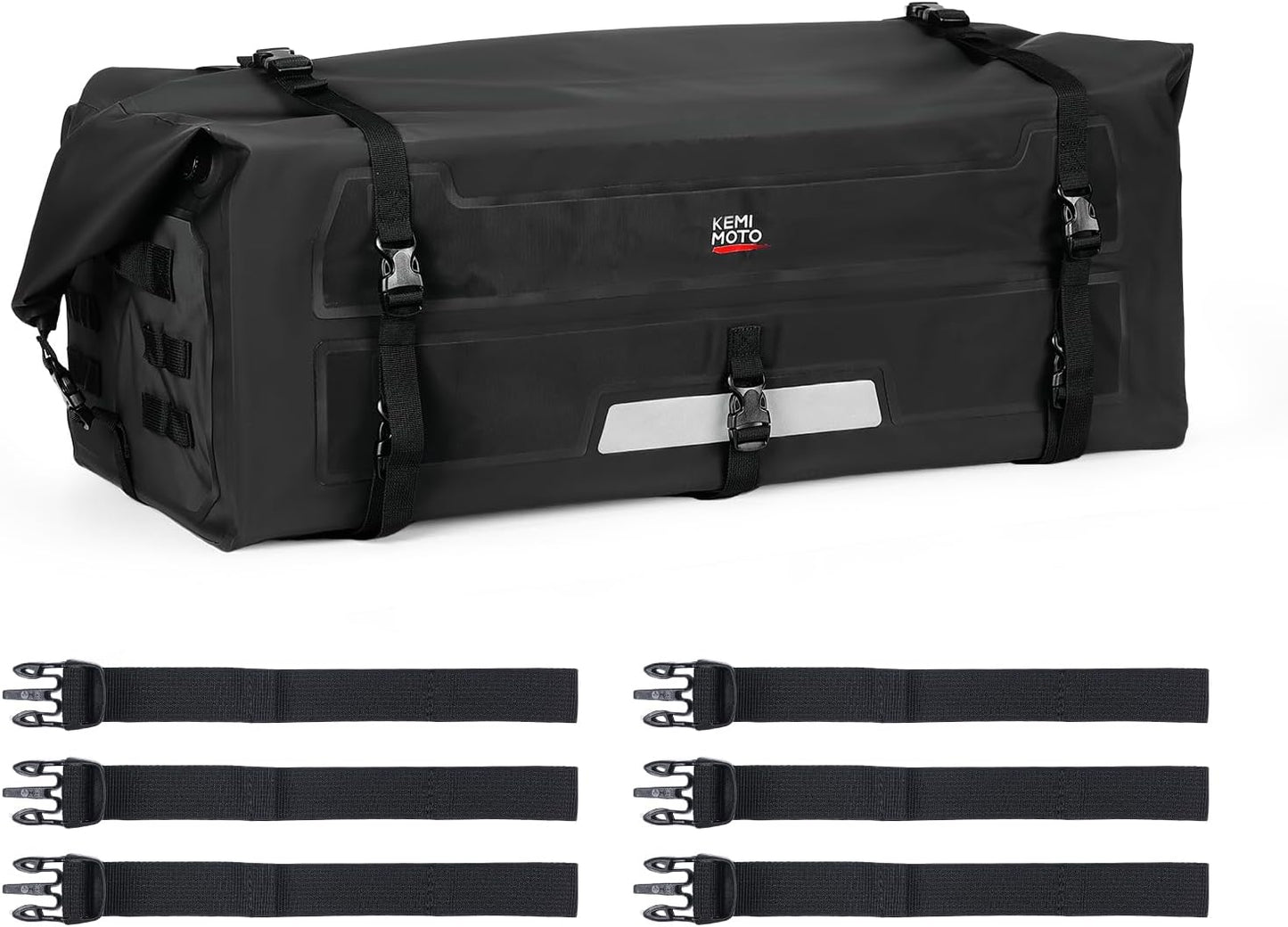 Waterproof ATV Dry Bag, 70L PVC ATV Storage Bag, 4 Wheeler Duffel Bag with Roll Top Closure