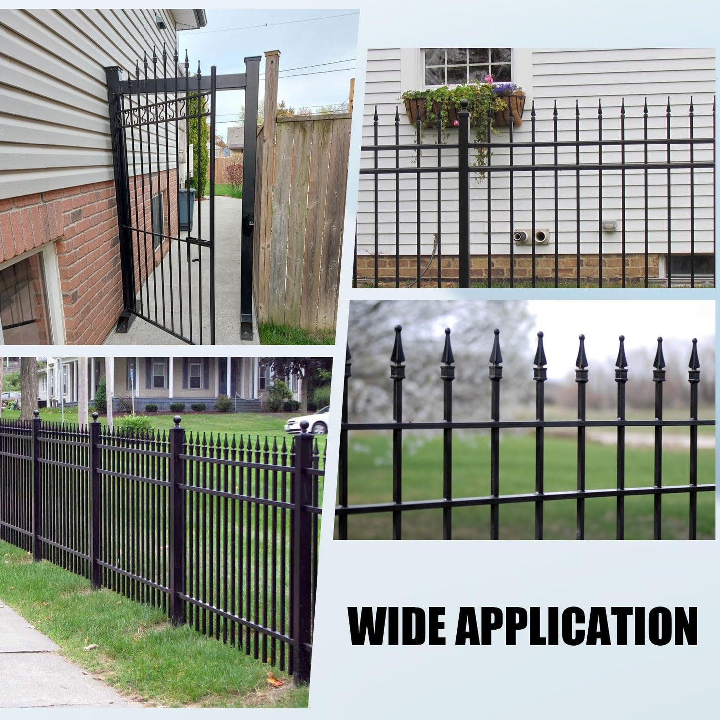 100 Pack Aluminum Imperial Fence Spear Finials, 3/4' Decorative Topper Caps for Wrought Iron Fence