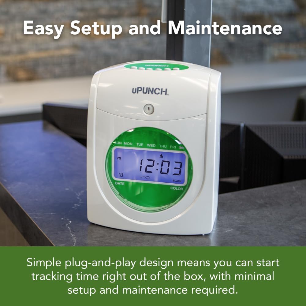 Small Business Start-Up Kit: AutoAlign Time Clock System with 400 T Carimeds, 4 Ribbons, and 2 Racks