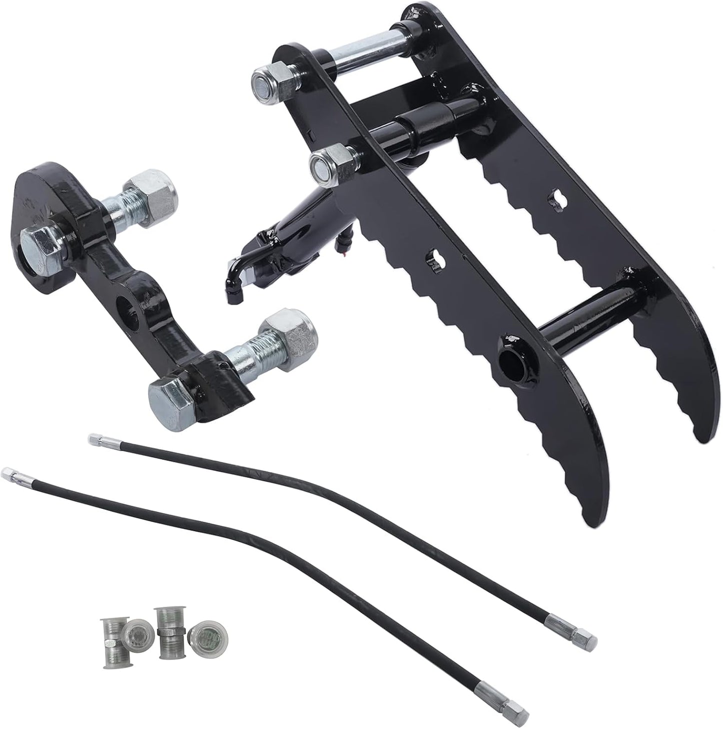 Hydraulic Thumb Clip Attachment for Mini Excavators up to 3 Tons, 3-Hole L-Shaped Heavy-Duty Excavator Thumb