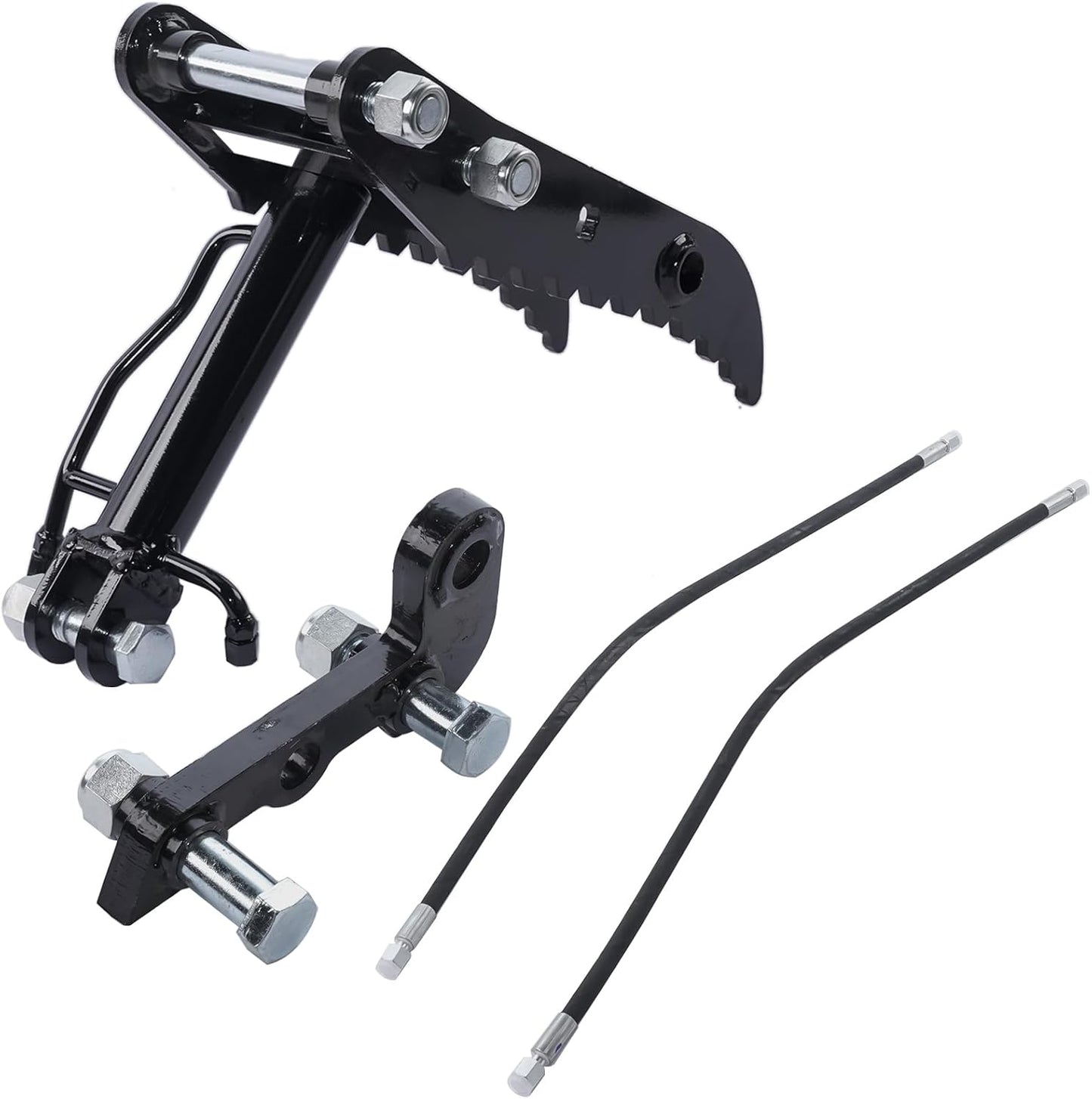 Hydraulic Thumb Clip Attachment for Mini Excavators up to 3 Tons, 3-Hole L-Shaped Heavy-Duty Excavator Thumb