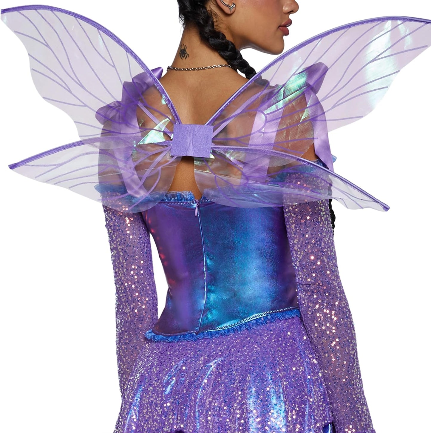 Cyber Fairy Costume, Sequin Fairycore Outfit, X-Small