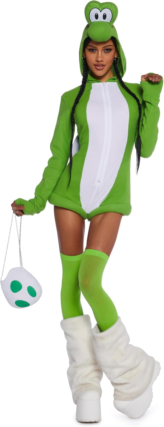 Yoshi/Dinosaur Inspired Video Game Costume- X-Large, Halloween, Cosplay, Costume Party, Convention