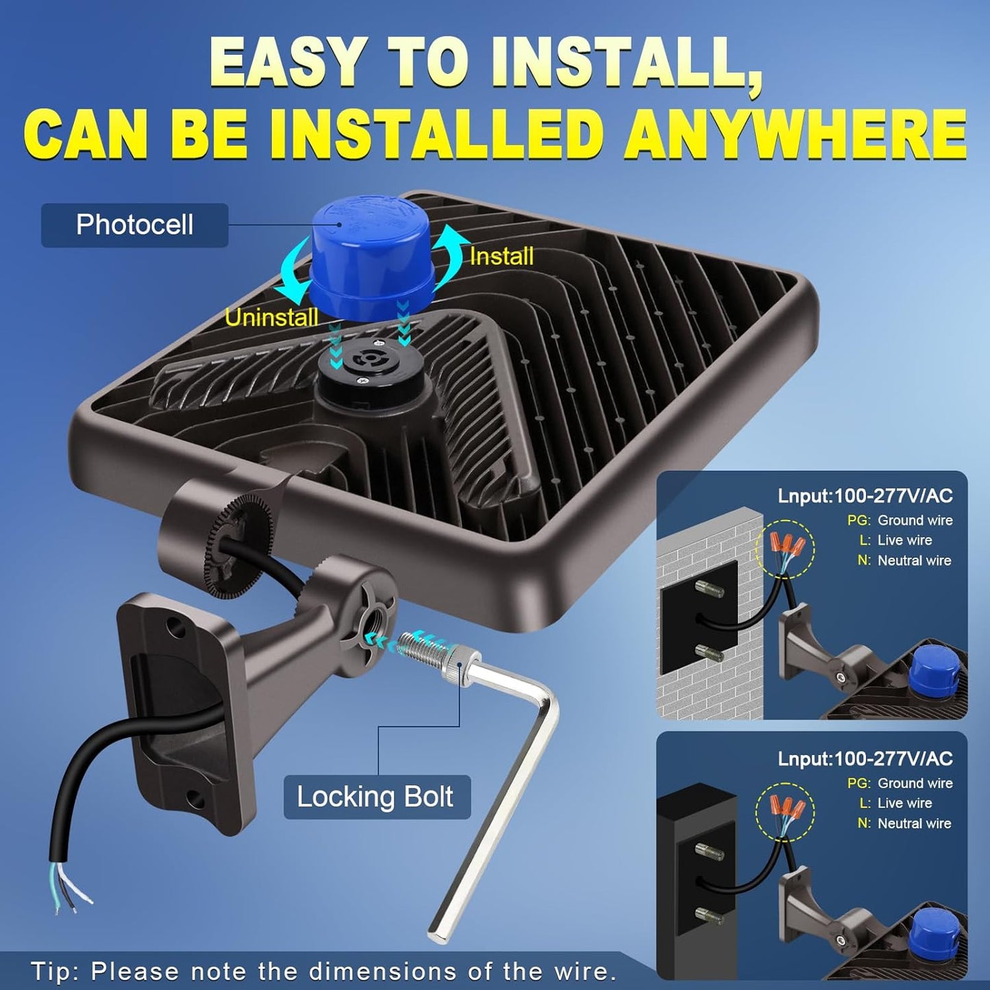 480W Led Parking Lot Light Outdoor, 72000LM Super Bright Flood Parking Lights-Dusk to Dawn 5000K Waterproof