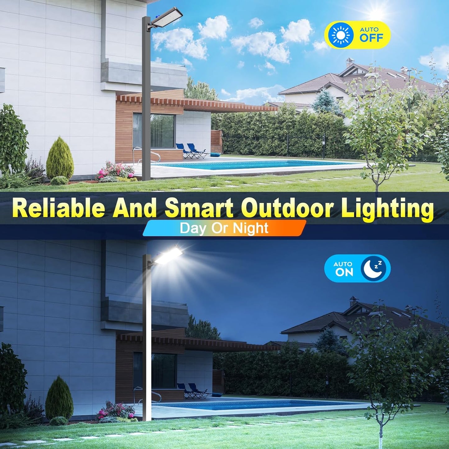 480W Led Parking Lot Light Outdoor, 72000LM Super Bright Flood Parking Lights-Dusk to Dawn 5000K Waterproof
