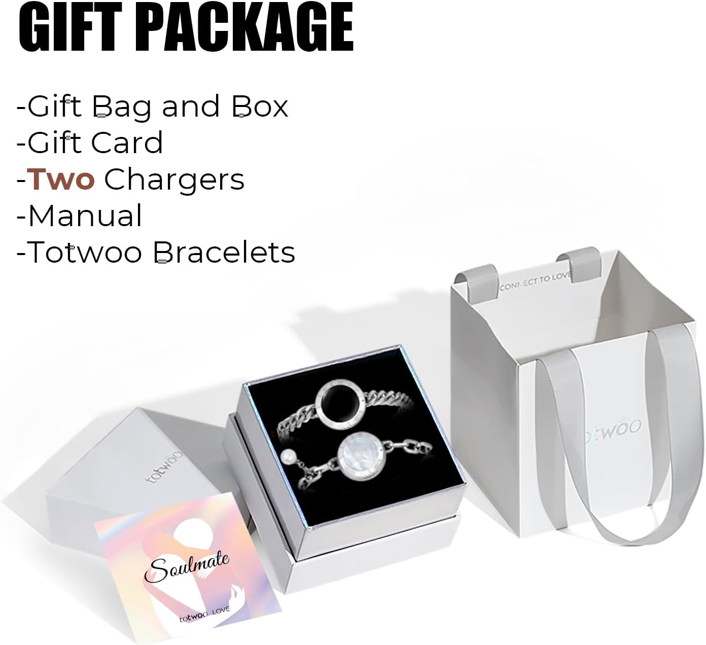 Soulmate Long Distance Touch Bracelet for Couples, Vibration & Light up for Love Couples Bracelets, BT