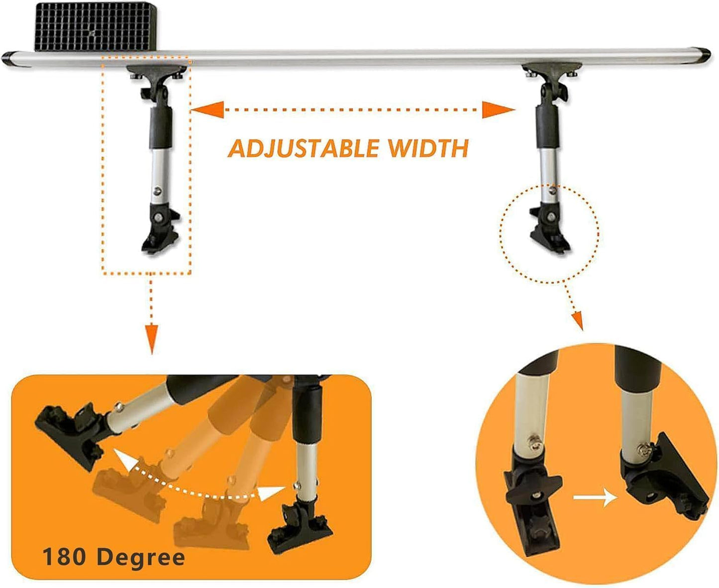 Kayak Motor Mount, Fishing Kayak Trolling Motor Mount Rack Aluminum Outboard Mounting Bracket Holder Kit