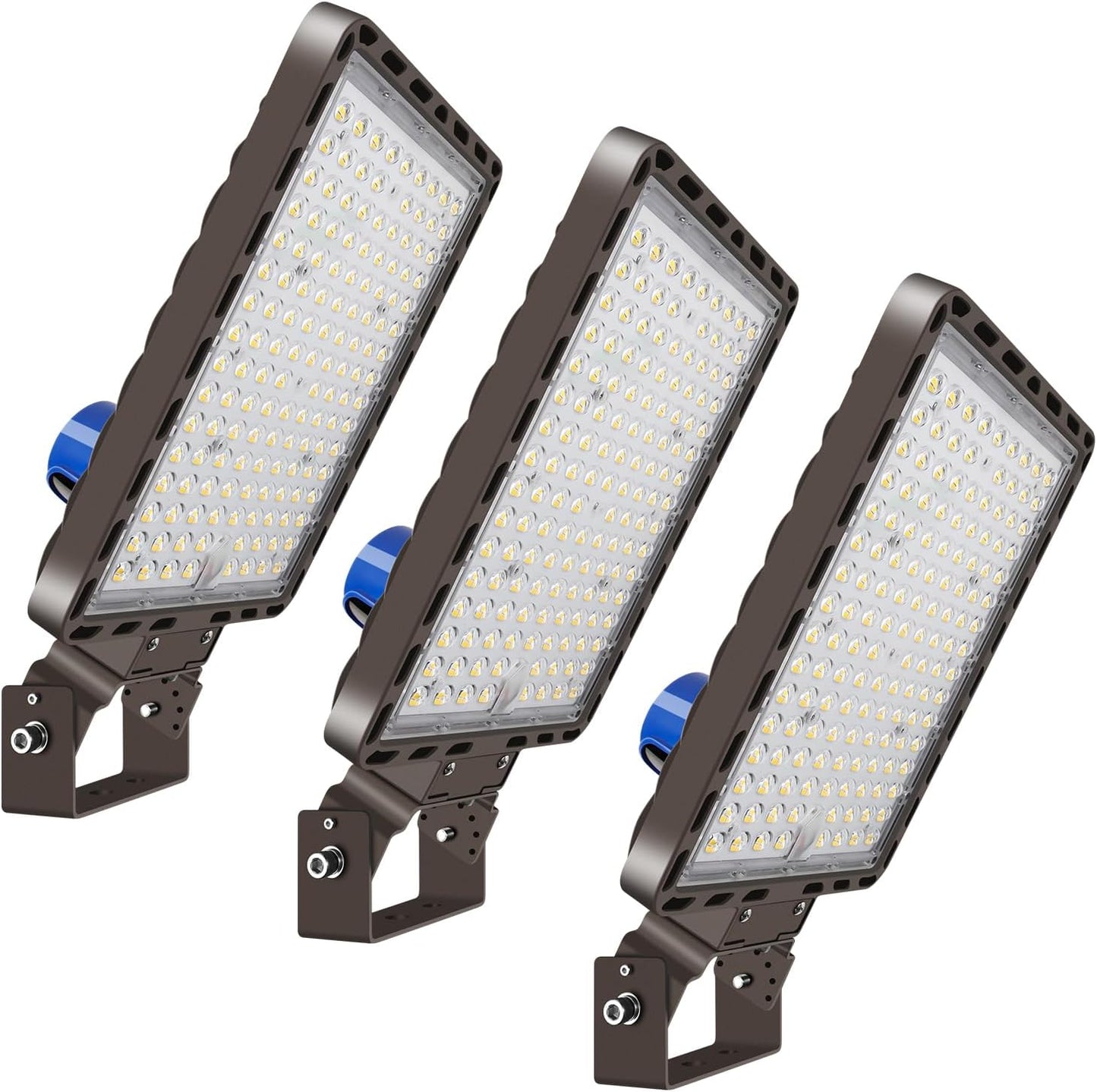LED Parking Lot Lights 350W Outdoor, 28000LM, 5000K, Adjustable Trunnion, Dusk to Dawn, Waterproof