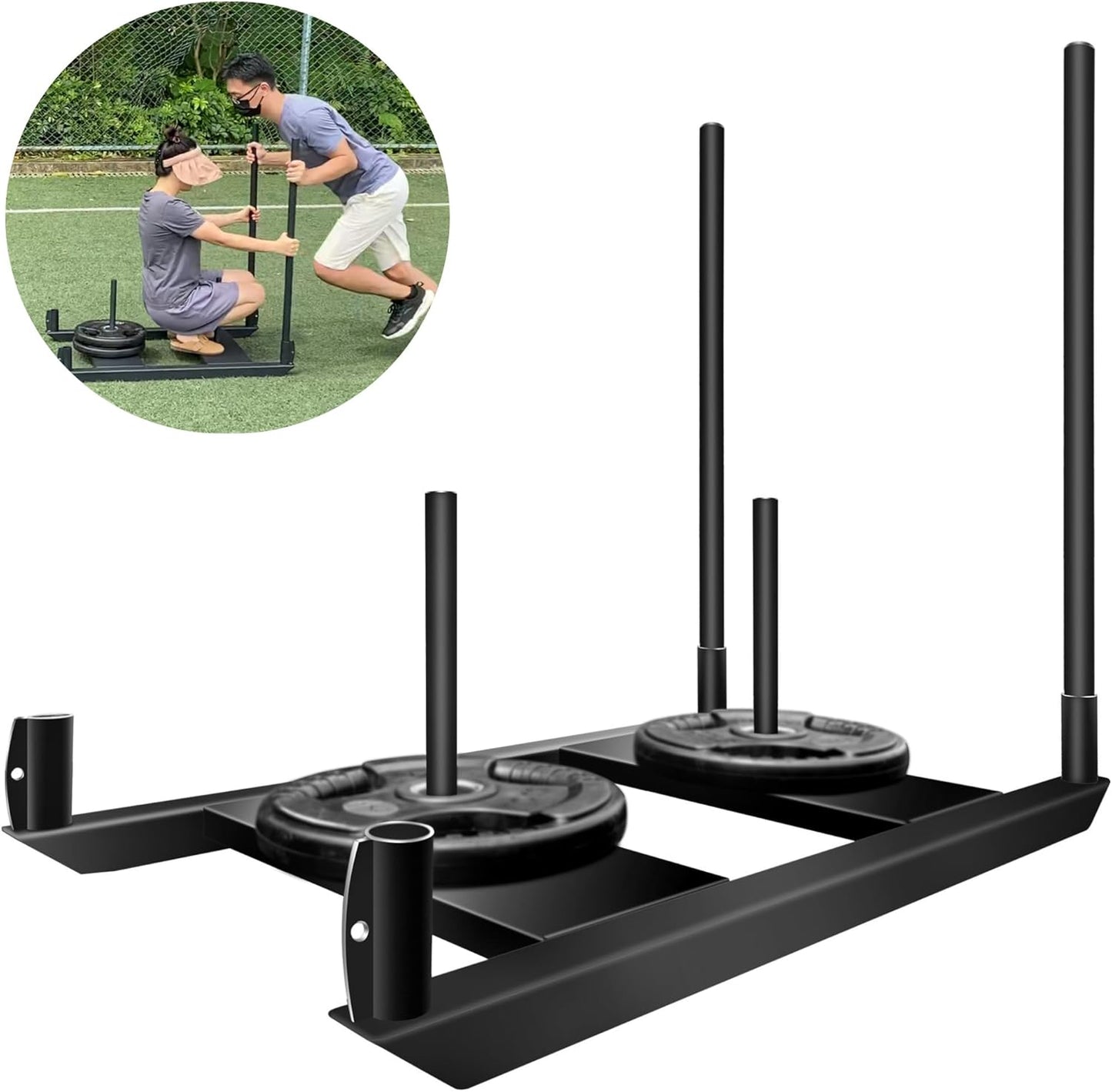 Push and Pull Workout Sled, Weight Training Sled, Football Speed Training Equipment