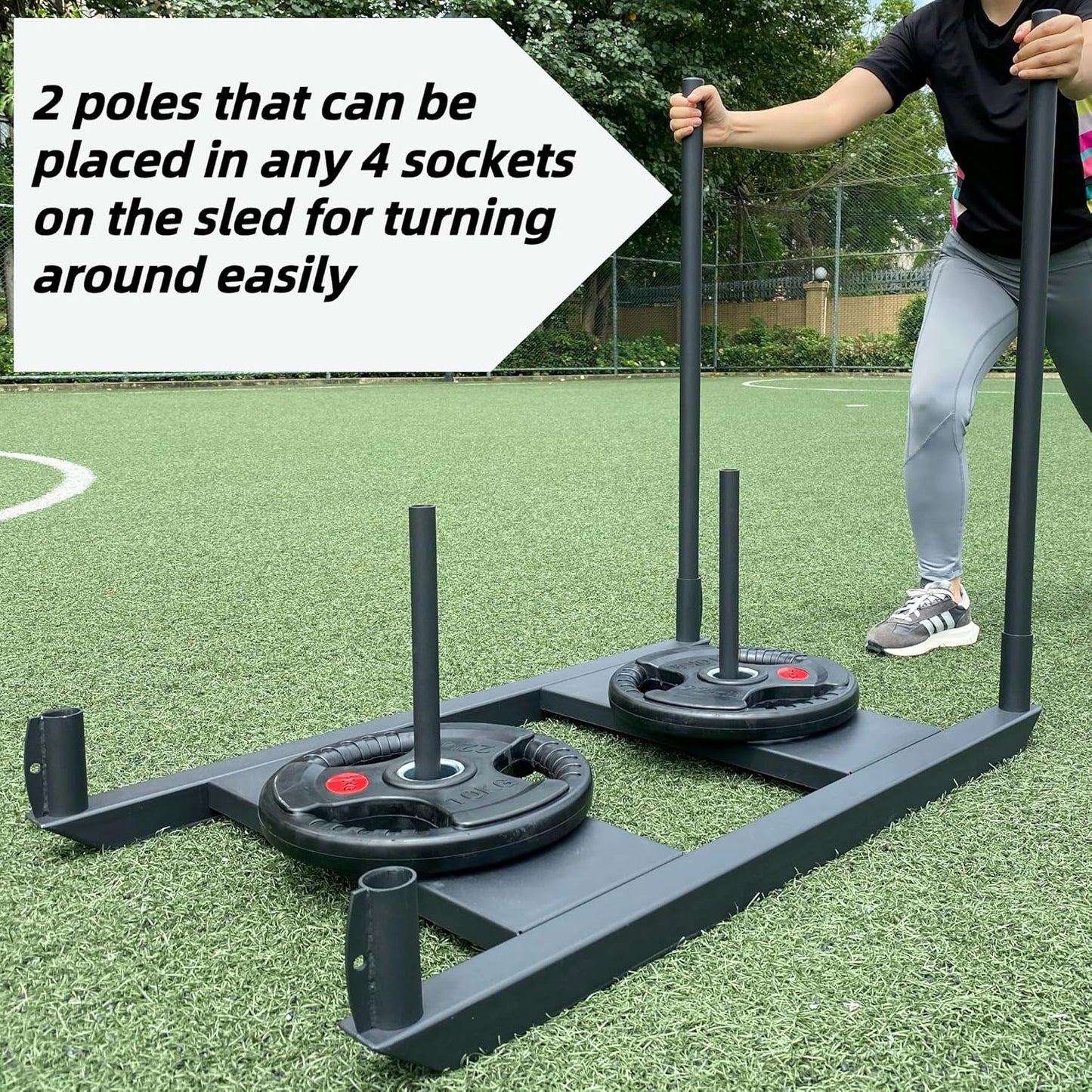 Push and Pull Workout Sled, Weight Training Sled, Football Speed Training Equipment