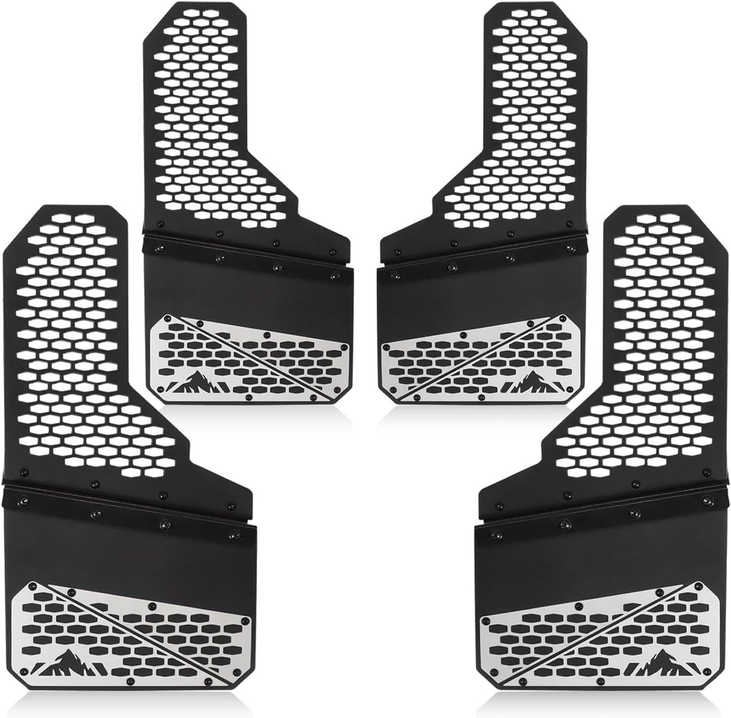 Universal Truck Mud Flaps Splash Guards for Pickup 4-Piece Set