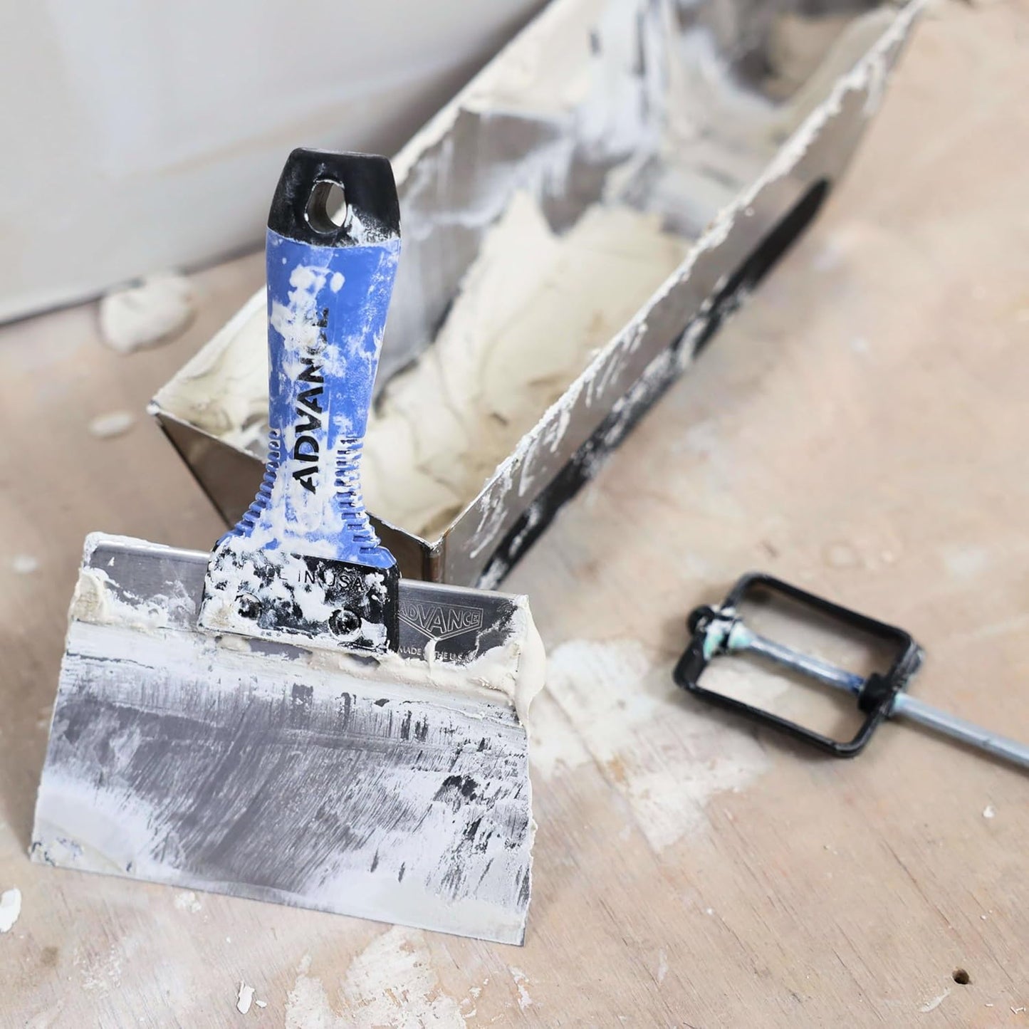 Made in USA Ultimate Drywall Finishing Kit, Stainless Steel, Professional Quality, Mud Pan, Drywall, Knife, Pail, Scoop