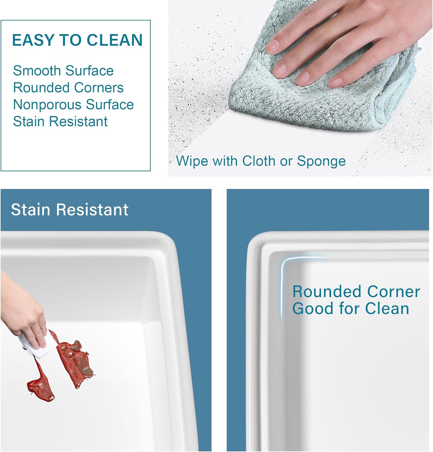 White Farmhouse Workstation Sink 33 x 20 Inch, Firecaly Apron Front Undermount Farm Sink, Heavy Duty