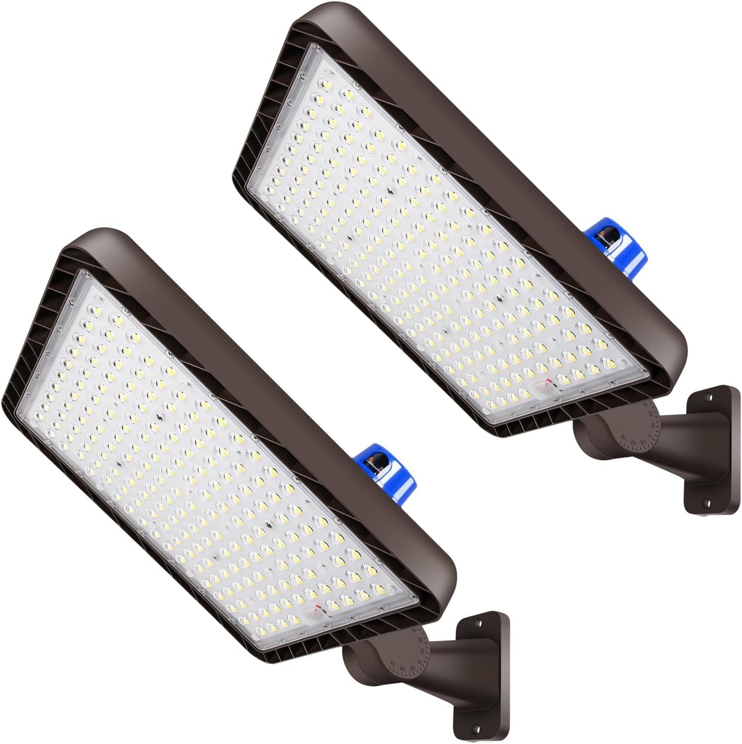 480W LED Parking Lot Light, Dusk to Dawn, Outdoor Commercial Lighting, IP65, 5000K, Heavy Duty, 2 Pack