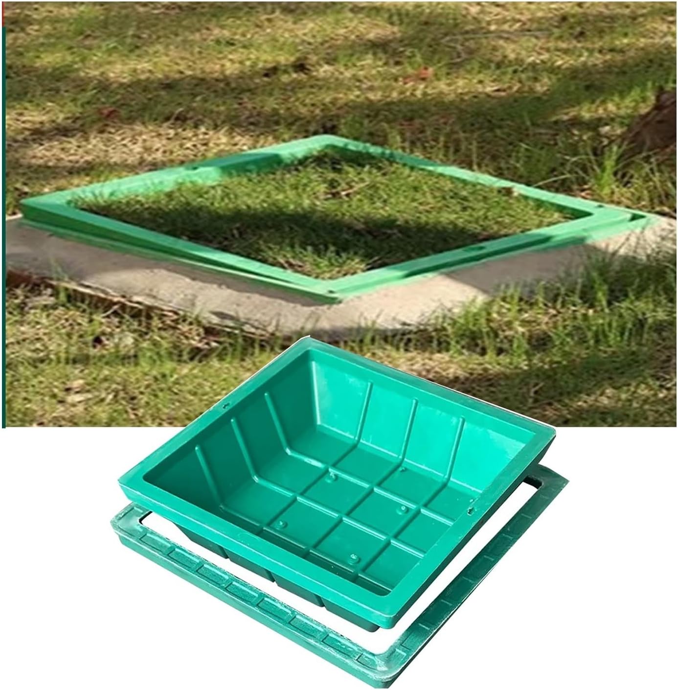39'X19.5' Septic Tank Lid Covers, Recessed Square Septic Tank Lid Sewage