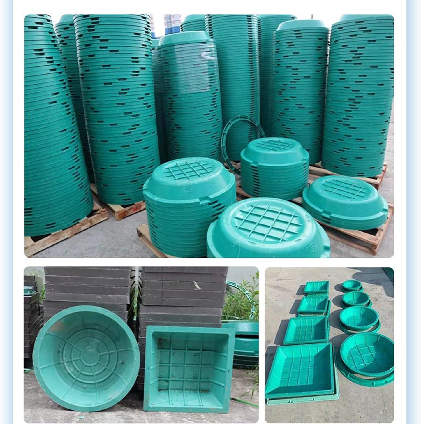 39'X19.5' Septic Tank Lid Covers, Recessed Square Septic Tank Lid Sewage