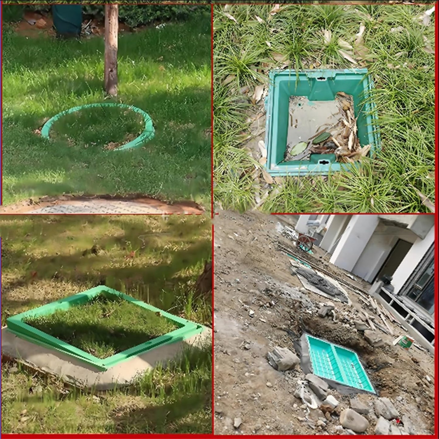 39'X19.5' Septic Tank Lid Covers, Recessed Square Septic Tank Lid Sewage